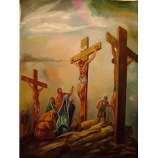 Jesus Crucified On Mountain Golgotha