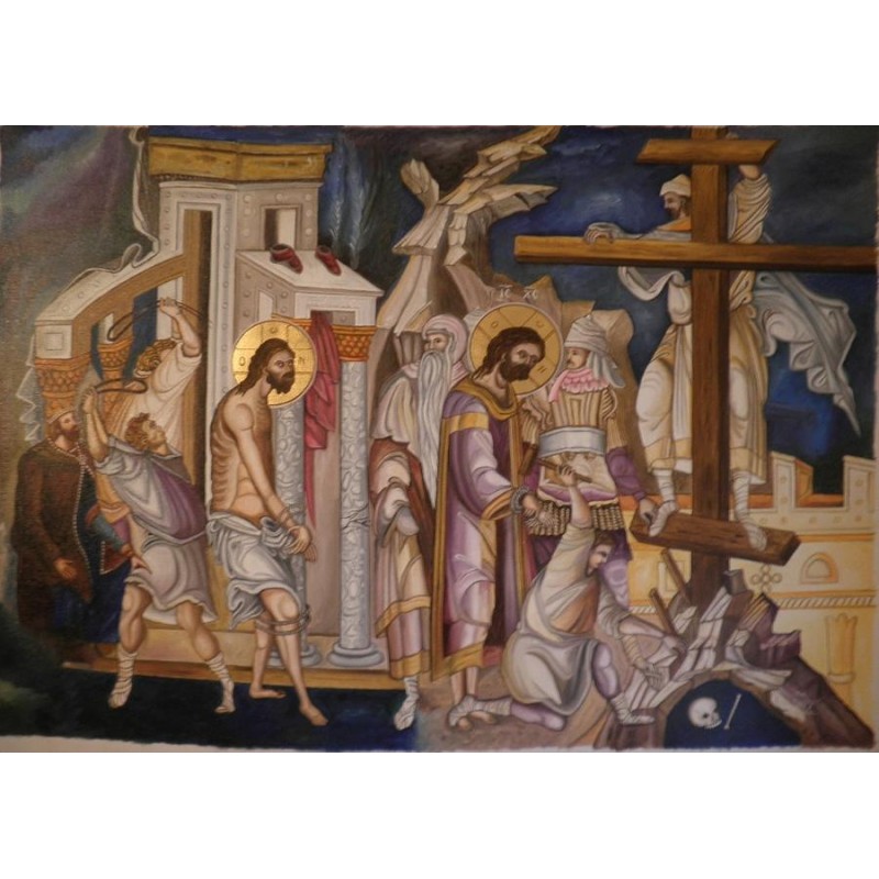 Jesus arrest and preparation for crucifiction