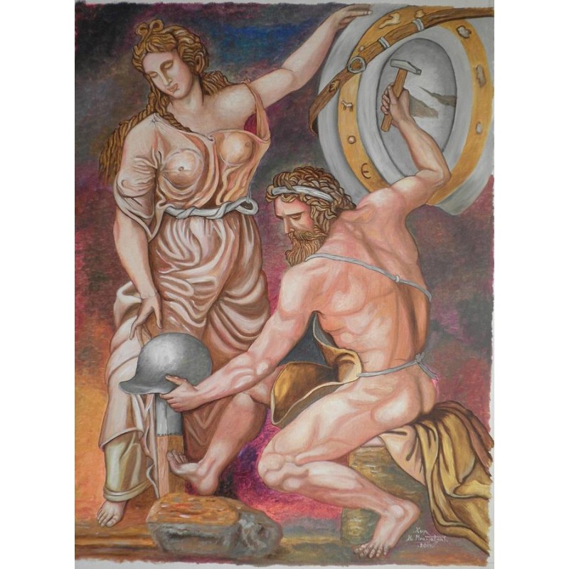 Hephaestus And Thetis Make The Weapons Of Achilles